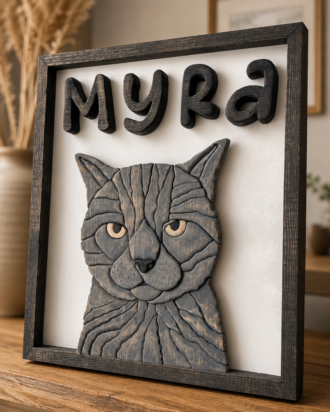 The Pet Legacy | Custom 3D Wooden Pet Portrait
